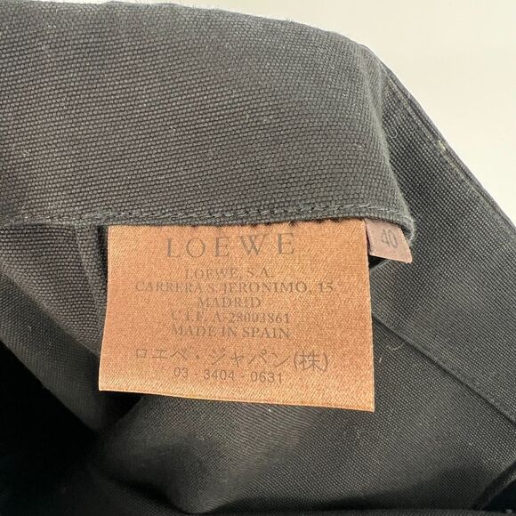 Loewe Skirt Womens US8/FR40 Black Pencil Cotton Straight Office Career Scandi - Picture 7 of 8